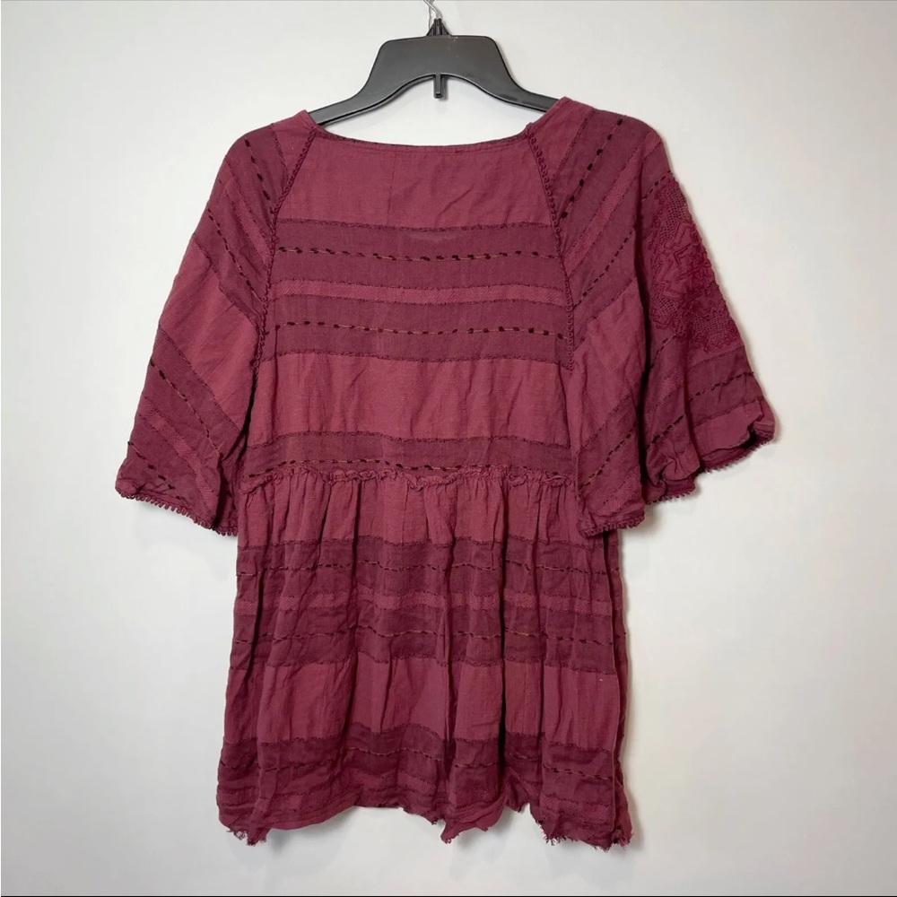 Free People Aurora short sleeve top M - Picture 4 of 4